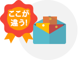 状況に応じた4種類のメールできめ細やかなフォロー